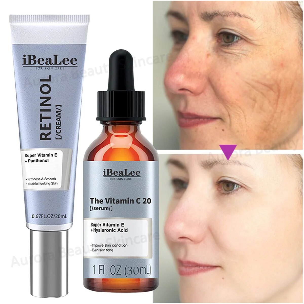 Beauty Care shop Whitening Vitamin C Face Serum Retinol Anti-Wrinkles Cream Fade Fine Lines Dark Spots Anti-aging Brighten Mois ream_voghion.com