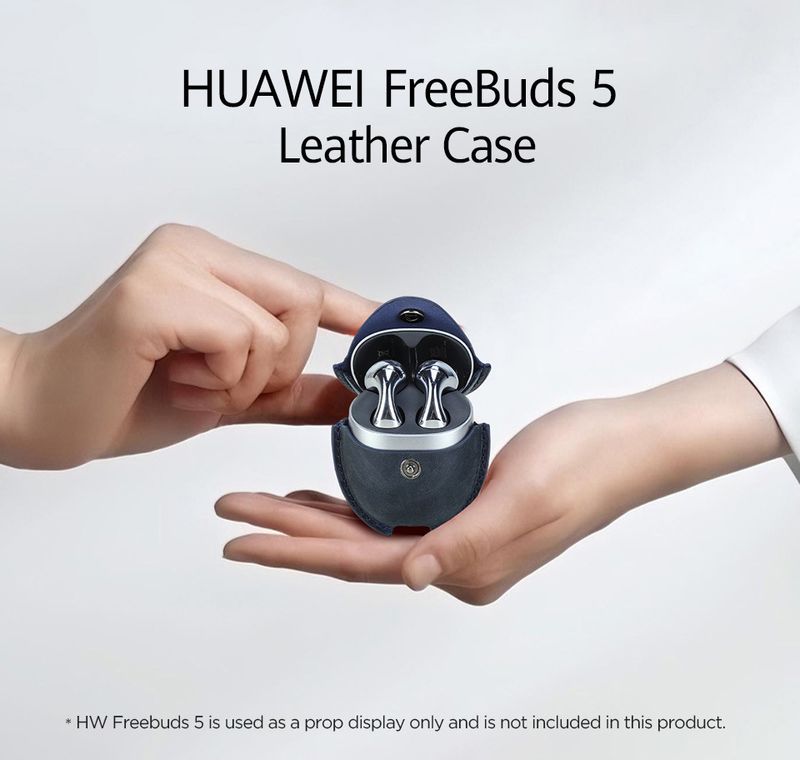 Potrivit pentru noua husă Huawei FreeBuds5, husă de protecție portabilă anti-cădere din piele de vacă pentru căști Bluetooth_voghion.com