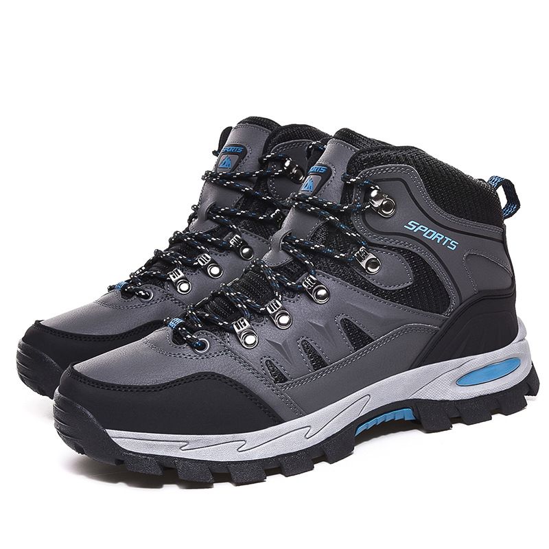 Sommer High-Top Outdoor Wanderbergsteigen Schuhe Mode lässig dicke Unterseite rutschfeste Einzelschuhe Männer_voghion.com