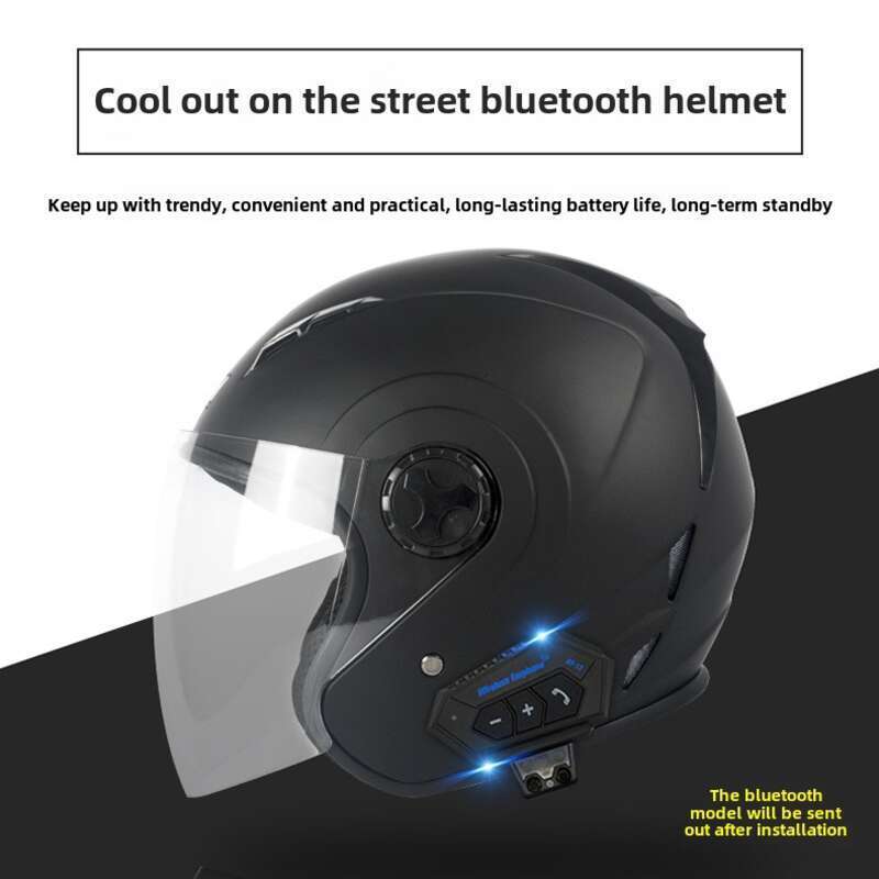 Speziell entwickeltes VIRTUE-Elektroauto für Männer und Frauen, leichter Bluetooth-Halbsommer und warmer Schutzhelm für alle_voghion.com