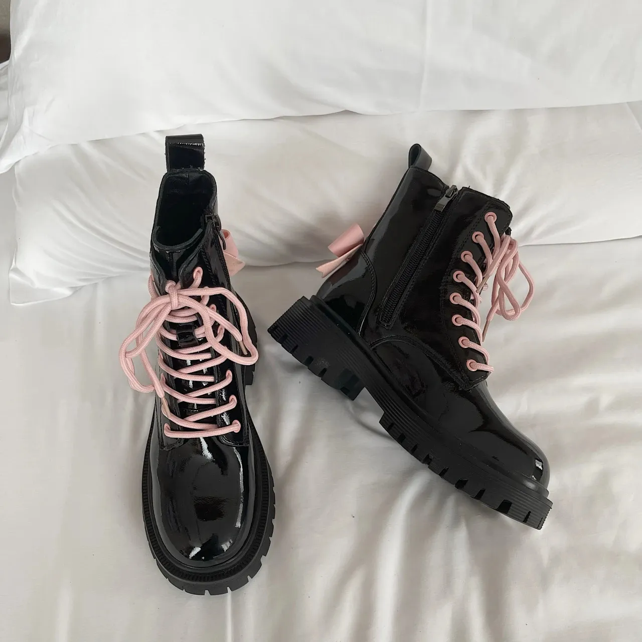 Platforms Boots Womens Cheap Female Boot Winter Booty Woman Trend Military Tacticals Western Platform New Shoes 240620_voghion.com