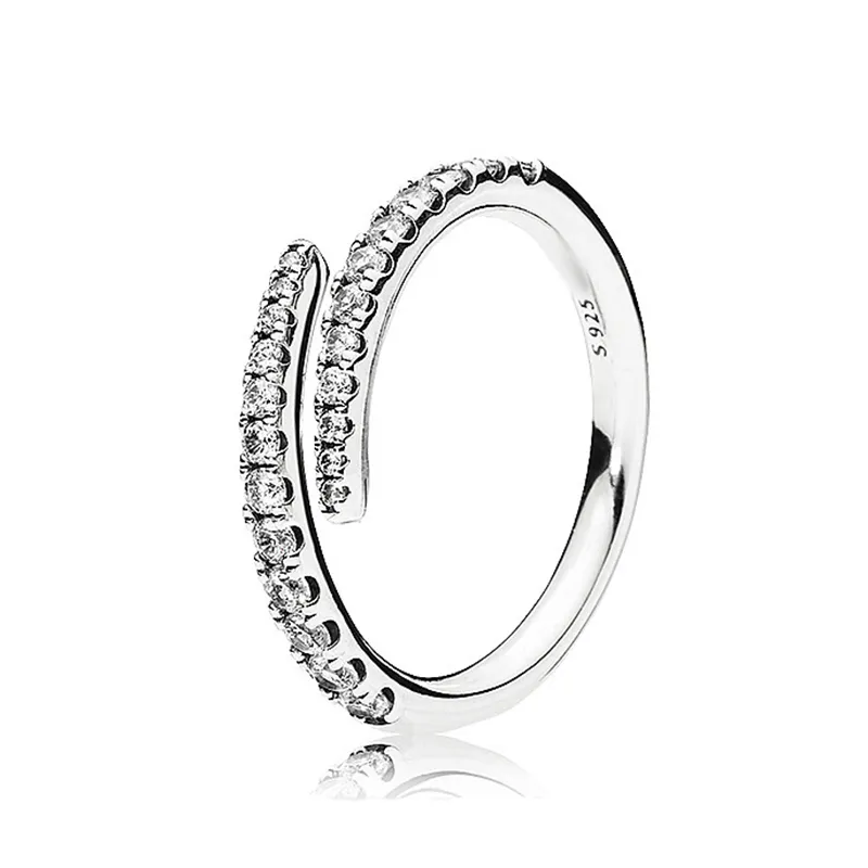 Sterg Nuovo Moda Donna Originale Corona Amore Skew Bone Fidanzamento Anello Argento Cristallo_voghion.com