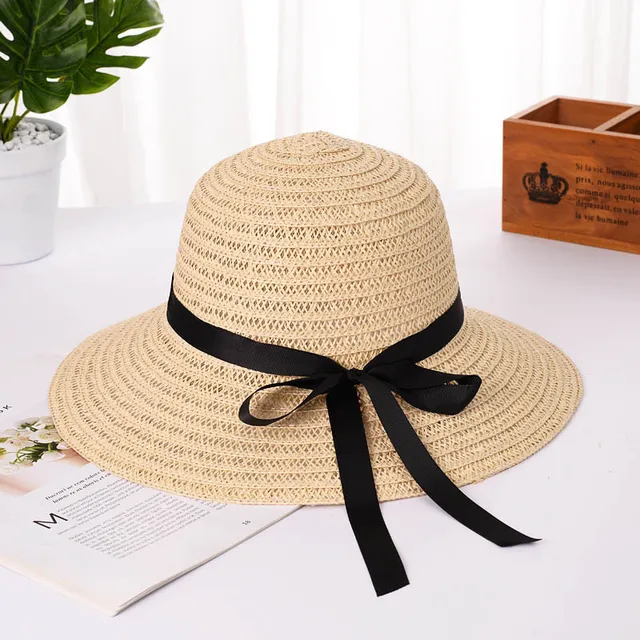Hot Sale Zomer Dames Strohoed Opvouwbare Brede Rand Meisjes Zonnehoeden Buiten Strand UV-bescherming Vrouwelijke Panama Cap Sombreros_voghion.com