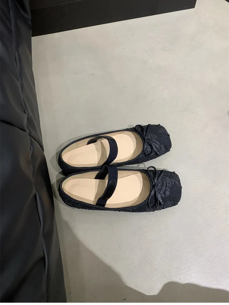 Ballerine da donna con nodo a farfalla, alla moda, basse, con suola morbida, comode, da donna, ballerine 240627_voghion.com