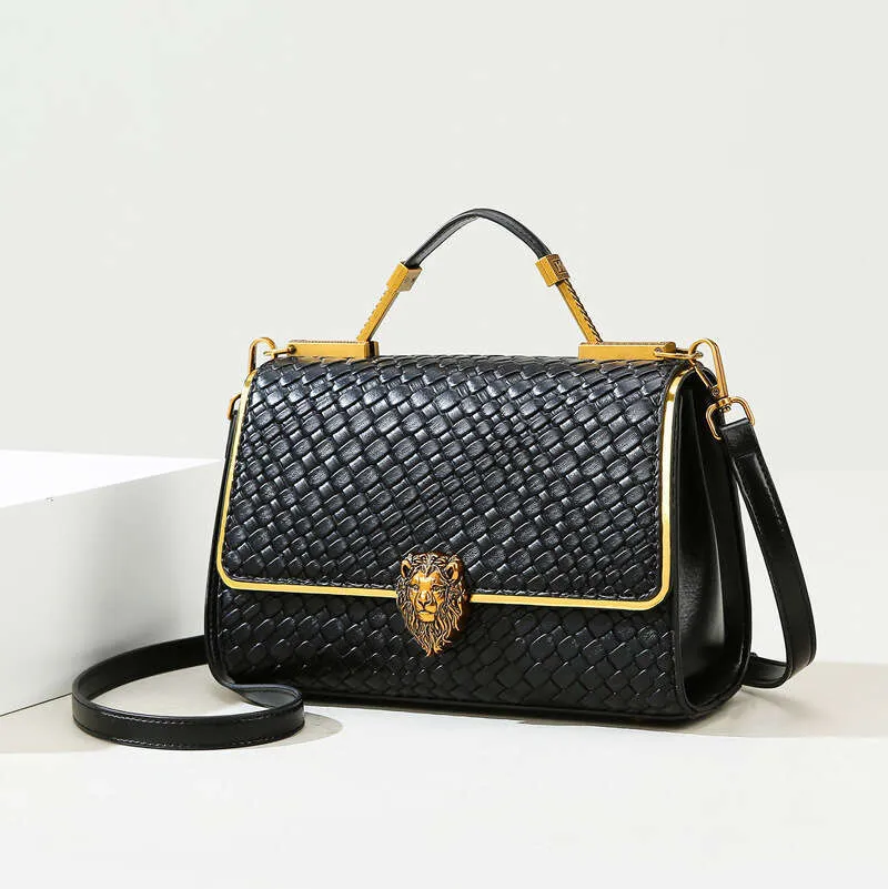 Nová lehká texturovaná tkaná vysoce kvalitní velkokapacitní kapesní dámská crossbody taška s designem pro těžký průmysl_voghion.com