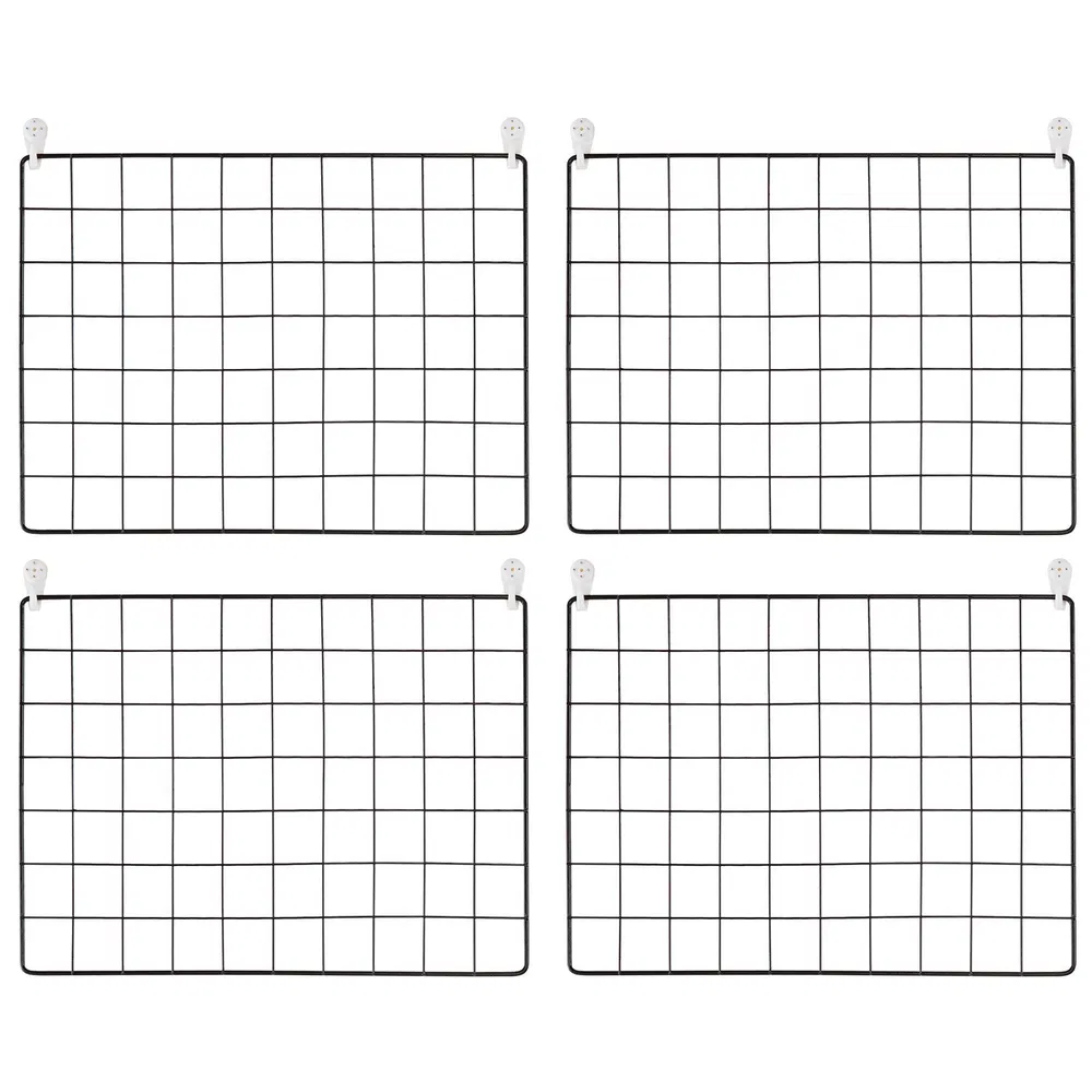 VEVOR Grid Wall Panels, 4 Packs Wire Wall Grid For Photo Pictures Display, Wall Storage Organizer Metal Grid Wall Panel For Home Office Decor With C_voghion.com
