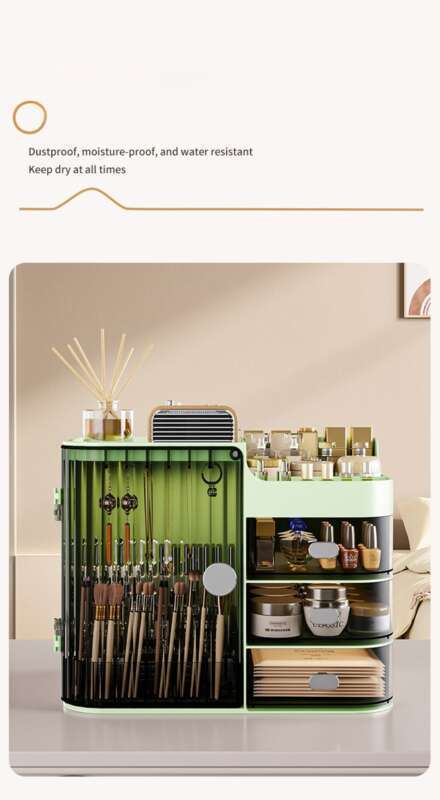 【 3027 Recenzii 】 Cutie cosmetică de birou, rezistentă la praf, pentru depozitarea produselor de îngrijire a pielii de înaltă calitate, cu sertar de mare capacitate, stil ruj_voghion.com