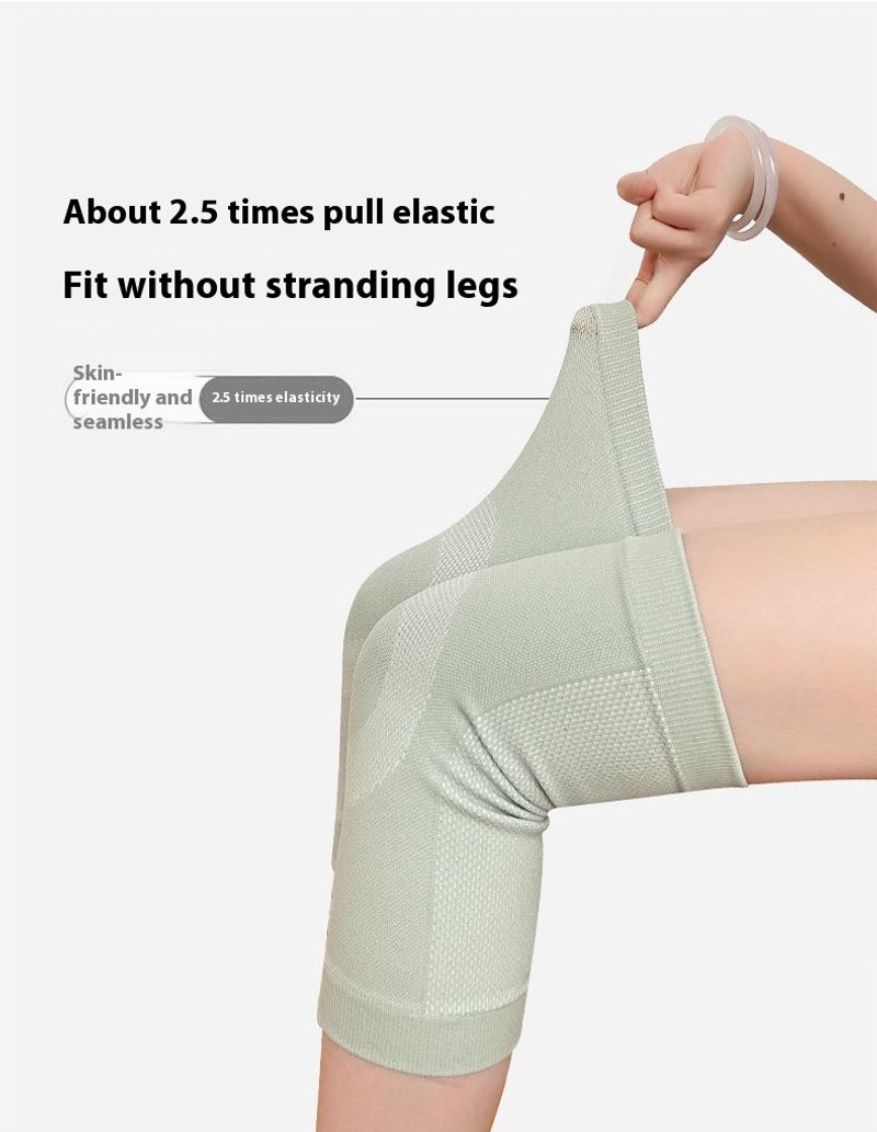 Summer thin nylon warm for sports joint windproof elderly air-conditioned room cotton knee with circular leg pads_voghion.com
