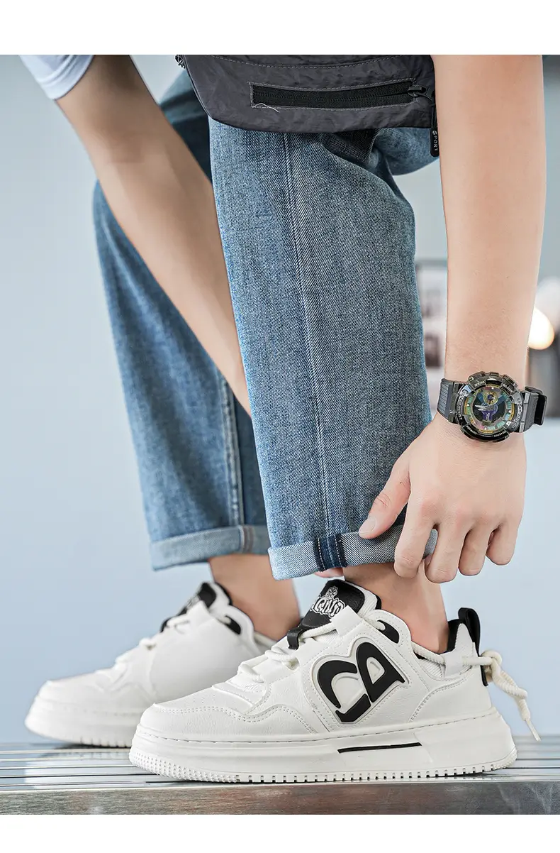 Platform Bread Shoes Casual Sports Shoes Board Shoes Men_voghion.com