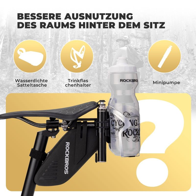ROCKBROS Bicycle Water Adapter Drinking Bottle Saddle Holder Alu MTB_voghion.com