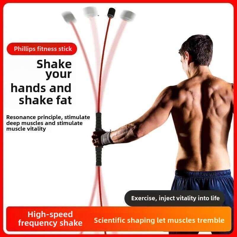 Elastische stok Fitness staaf Tremor training Oefening Gewichtsverlies hulpmiddel voor het hele lichaam Vetverbrandingsapparatuur Thuis multi_voghion.com