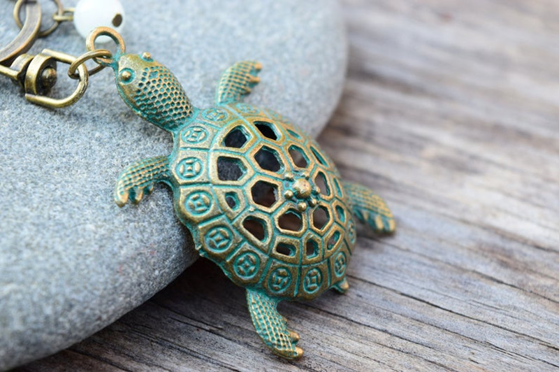 Education & Office Supplies Sparkling Turtle Key Ring_voghion.com