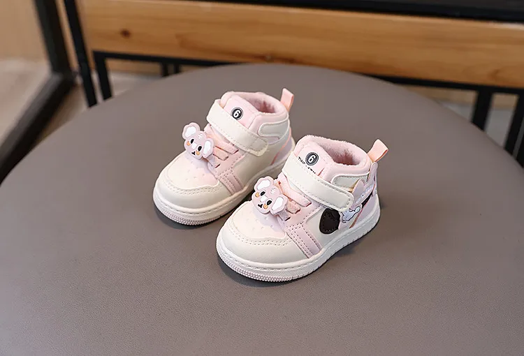 Scarpe per bambini, carine, da cartone animato, casual, adorabili, con suola morbida, per neonati, invernali, alla moda, antiscivolo, taglie 16 -_voghion.com
