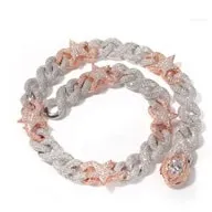 Catene arrivate Sterling Sier Lettera BABE Collane con ciondolo per donne e bambini Pavimentato Arcobaleno CZ Choker Gioielli_voghion.com