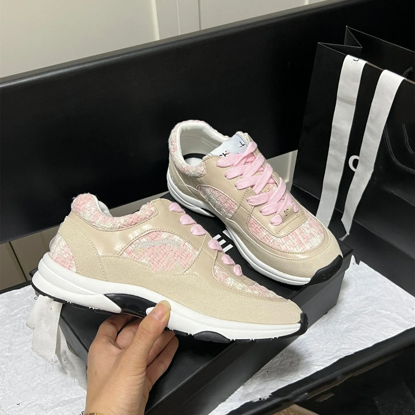 Sneakers designede damer fraværssneaker channel sko herre designer herre damesneakers sport casual sneaker_voghion.com
