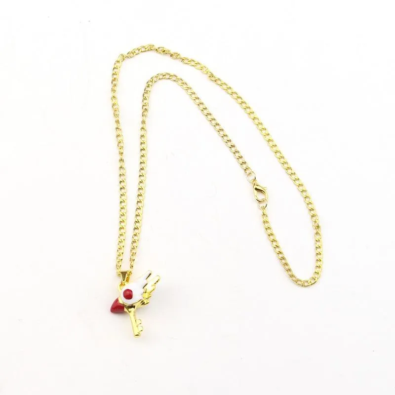 Pendentif Colliers Dessin Animé Anim Card Captor Sakura Chokr Cardcaptor Clow Charm KINOMOTO Baguette Salante Statmnt_voghion.com