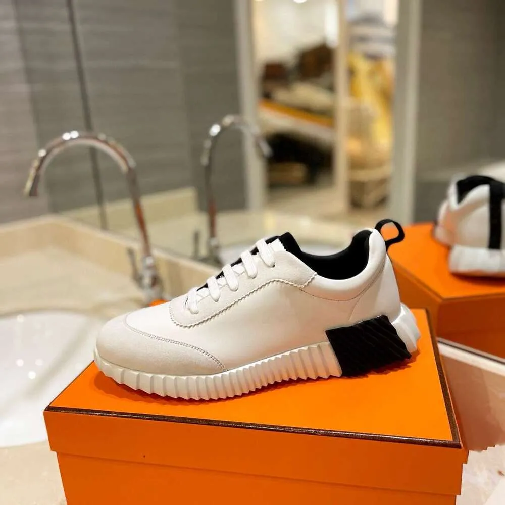 Scarpe da ginnastica da uomo, stile casual, in pelle e rete, con lacci, sportive, con suola in gomma, basse, stile street._voghion.com