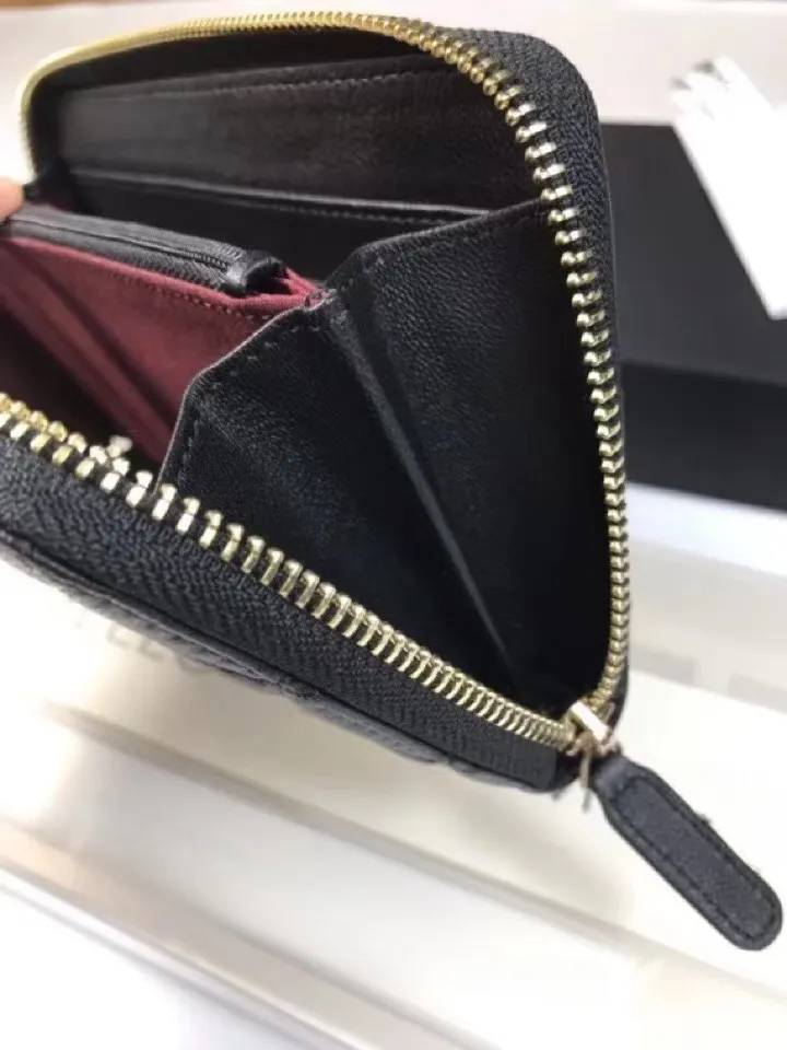 Mini sac à main en cuir de vache pour femme, avec fermeture éclair, style rétro, avec boucle dorée et argentée, matelassé, avec grille, porte-cartes et portefeuille, 19 x 10 cm_voghion.com