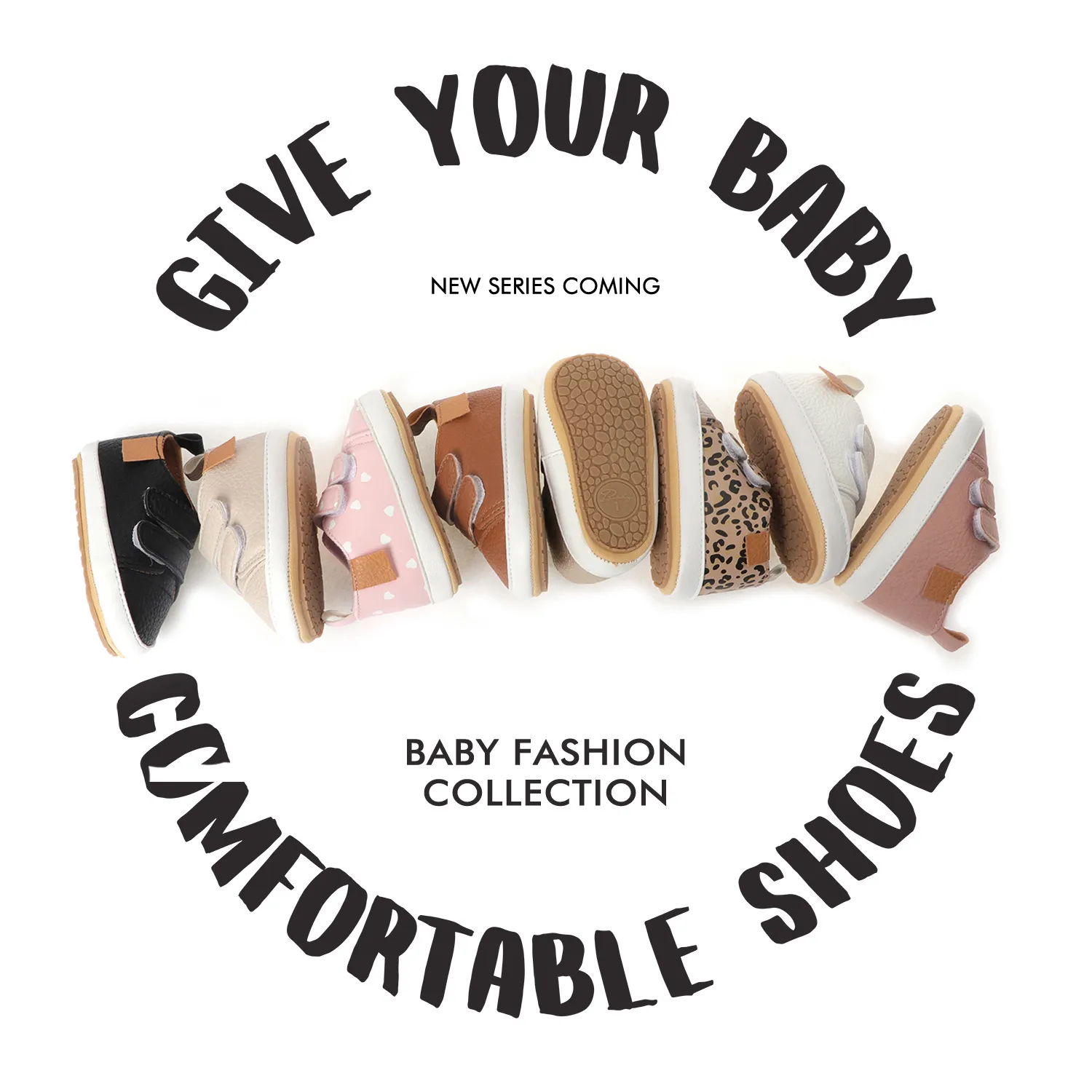 Bebek Erkek Kız Kaymaz Kauçuk Taban Yüksek Üst PU Deri Spor Ayakkabılar Littlesprouts Bebek İlk Yürüteçler Yürümeye Başlayan Çocuk Beşik Ayakkabıları_voghion.com