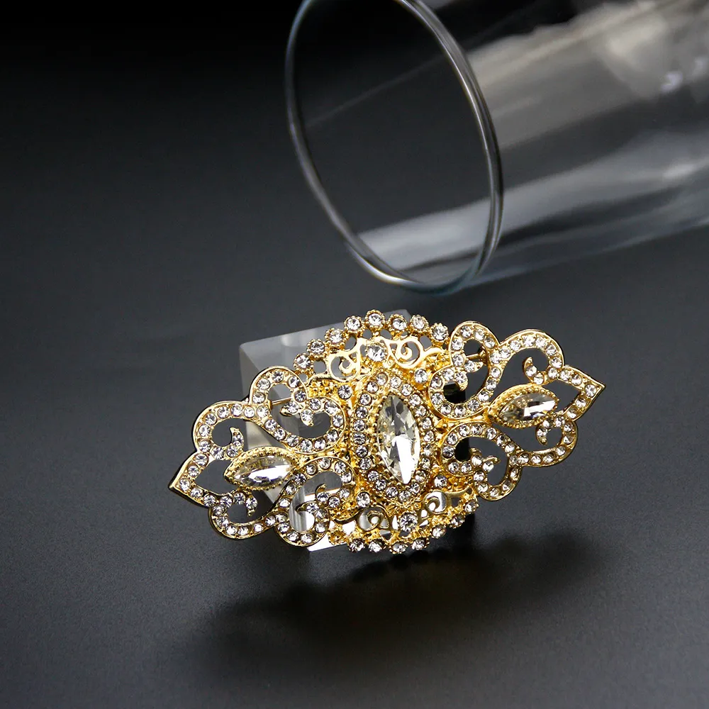 Rintaneulat Sunspicems täyskristalli naisten rintaneula kullanvärinen marokkolainen kaftan hääkorut kukkapinnien hääjuhlat bijoux_voghion.com