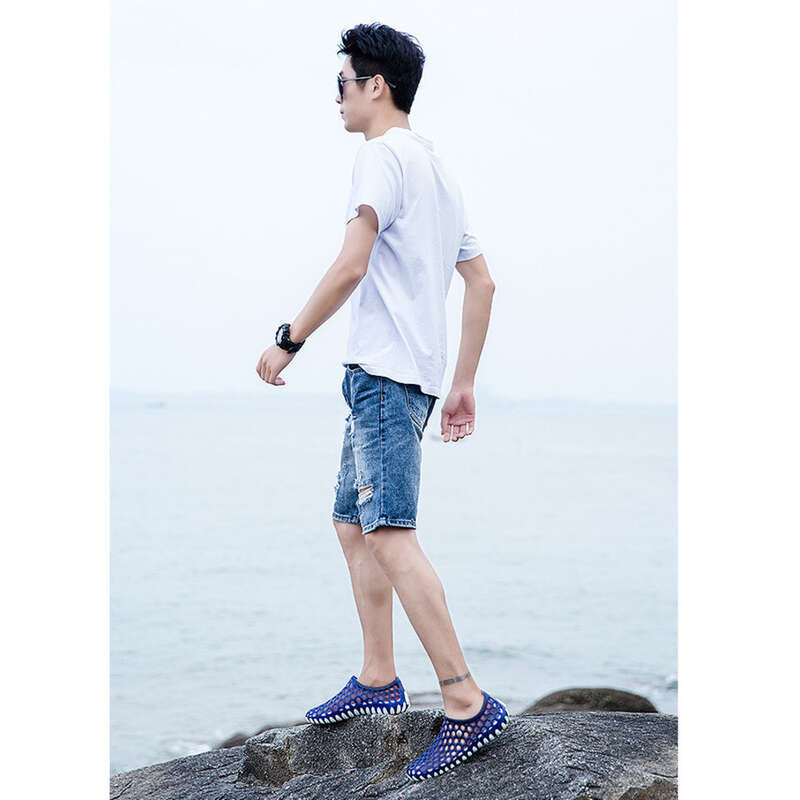 2025 Summer Men's Water Wading Couple Beach Mesh Sandals Trendy Outerwear Anti Slip And Breathable Good_voghion.com