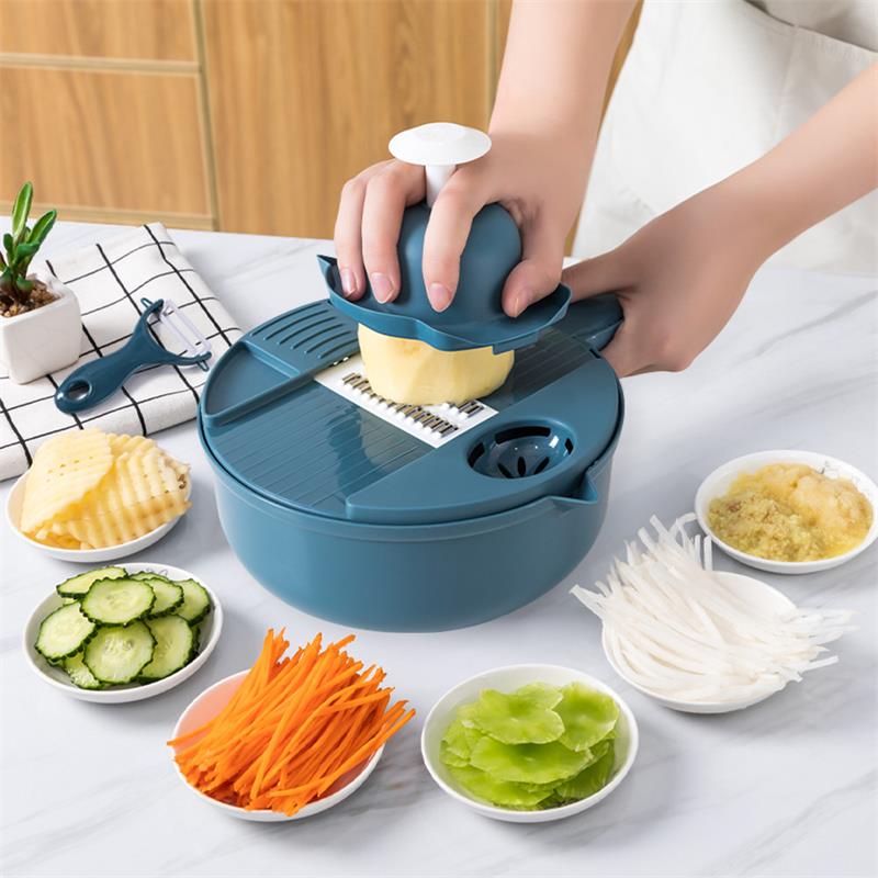 Kitchen Multifunctional Salad Utensils Vegetable Chopper Carrot Potato Manual Shredder Kitchen Cooking Vegetable Tools_voghion.com