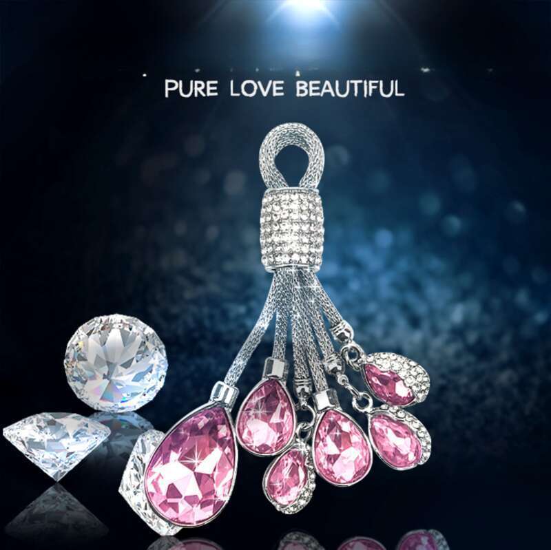 Auto Diamant Auto Kristall Schlüsselanhänger Anhänger_voghion.com
