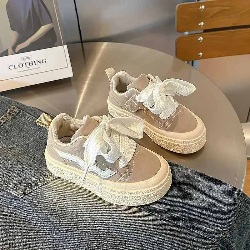 Boys and Girls Canvas School Performance Baby Biscuits Bottom Breathable Childrens Shoes M241016_voghion.com