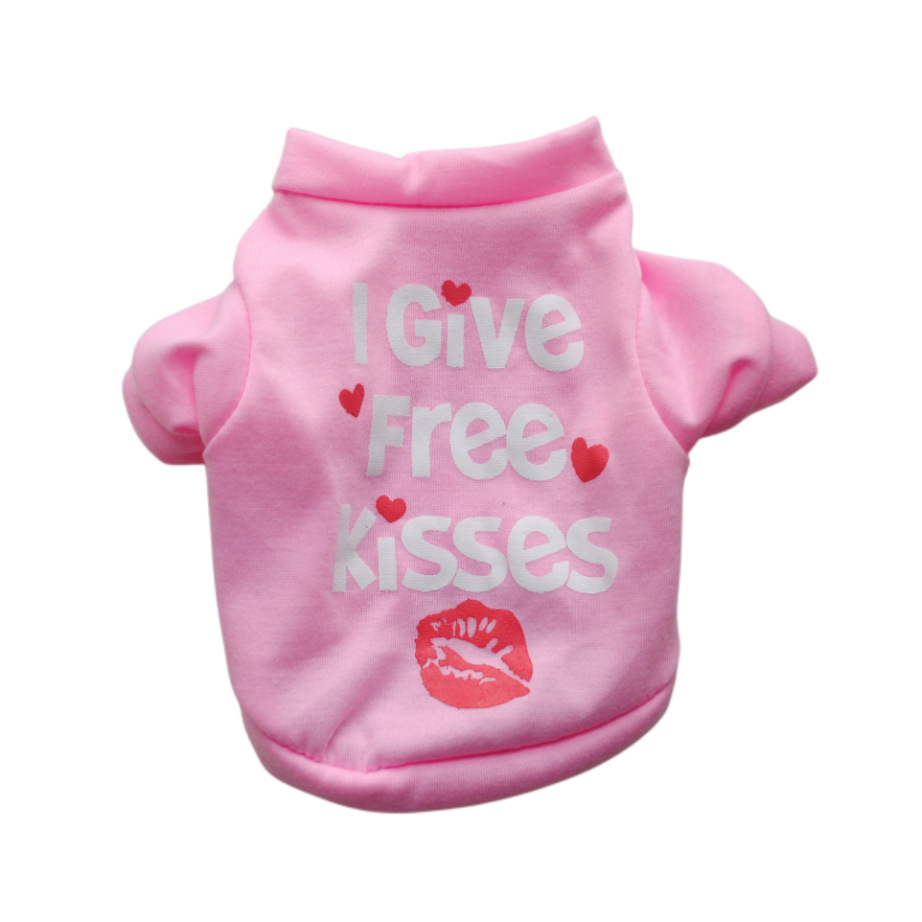 Puppy Kitten Clothes Spring And Summer Breathable Short Sleeve T-Shirt Six Colors Work Registration Certificate_voghion.com