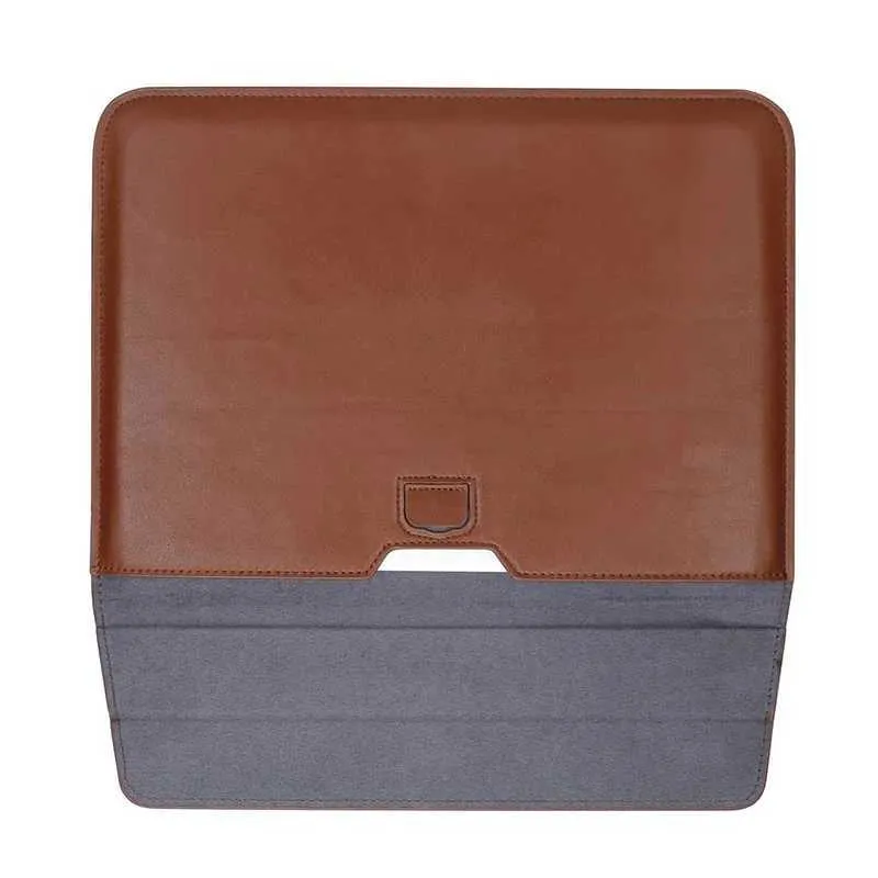 Custodia per laptop a busta, astuccio in pelle di coccodrillo per MacBook Air/Pro 12-15", custodia protettiva con supporto verticale_voghion.com