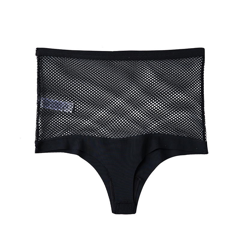 Underwear High waist stretch sexy sports underwear women's thong fitness t pants_voghion.com