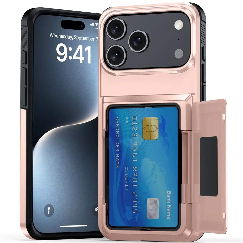 Heavy Duty Wallet Phone Case For Iphone Protective Cover_voghion.com
