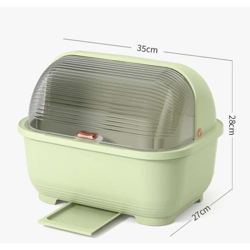 Dulap de depozitare pentru boluri din plastic rezistent la praf, pentru scurgerea de bucătărie, pentru farfurii, vase, bețișoare_voghion.com