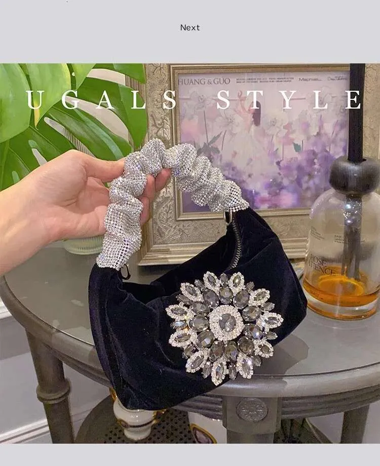 Borsa a mano da donna con glitter scintillanti Rhies Dia, da sera, alla moda, da sposa, da festa, pochette, borsa a tracolla_voghion.com