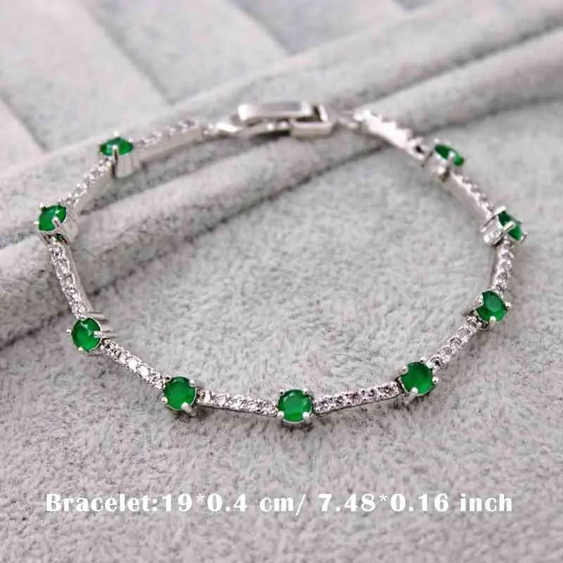 Jewelry Accessories Fashion Bracelets for Women Wedding Anniversary Birthday Gift Gold Color Red Green Zircon_voghion.com