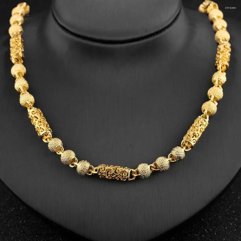 Chains Coarse Domineering Men Necklace Yellow Gold Filled Hip Hop Fashion Mens Chain Jewelry_voghion.com