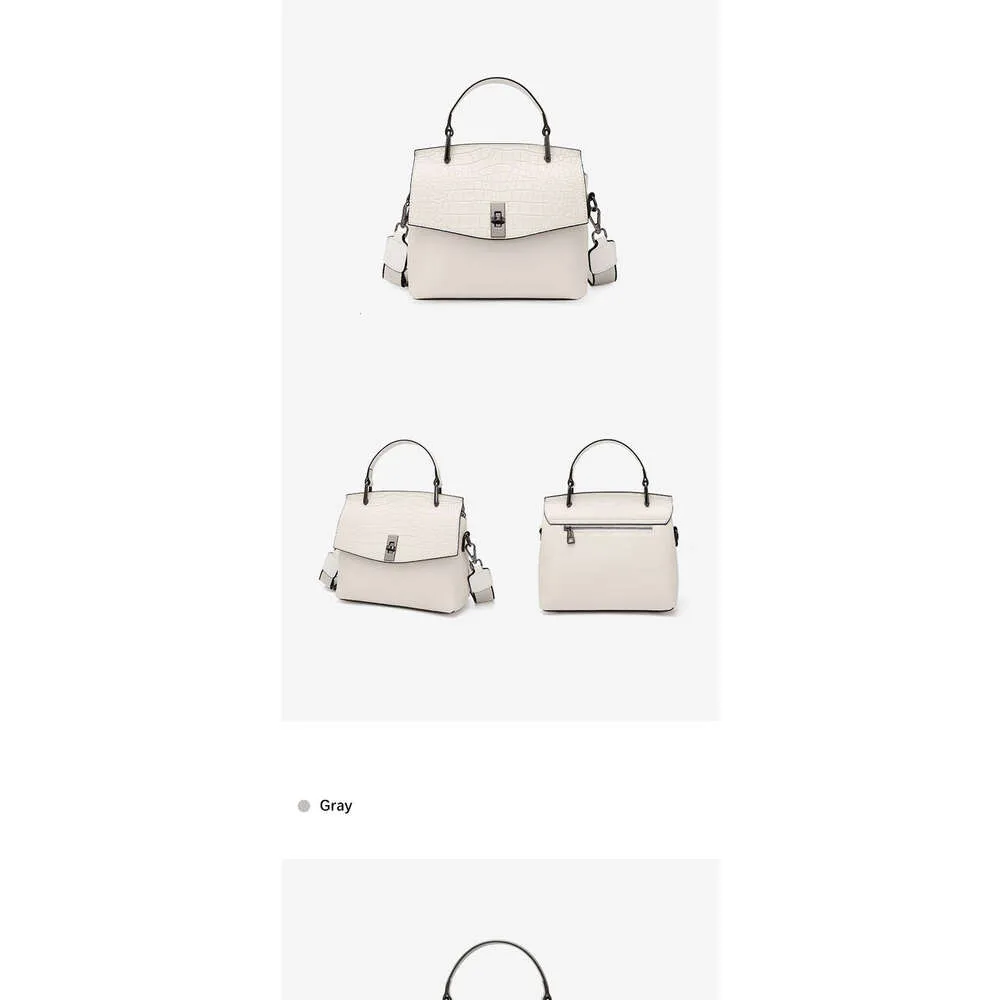 Zency Borsa da donna in vera pelle, borsa a mano vintage in pietra, borsa a tracolla da donna, borsa a tracolla alla moda per OL_voghion.com