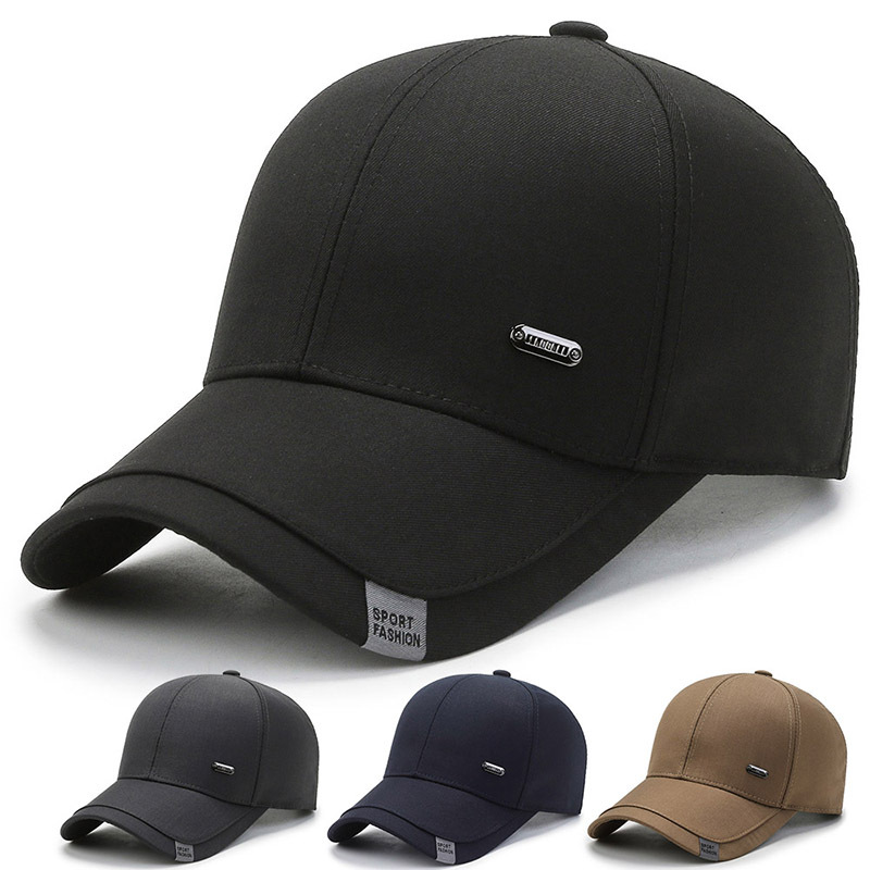 New Men Business Snapback Baseball Male Outdoor Sports Sunshade Cap Women Fashion Letter Hat Cotton Visors Adjustable