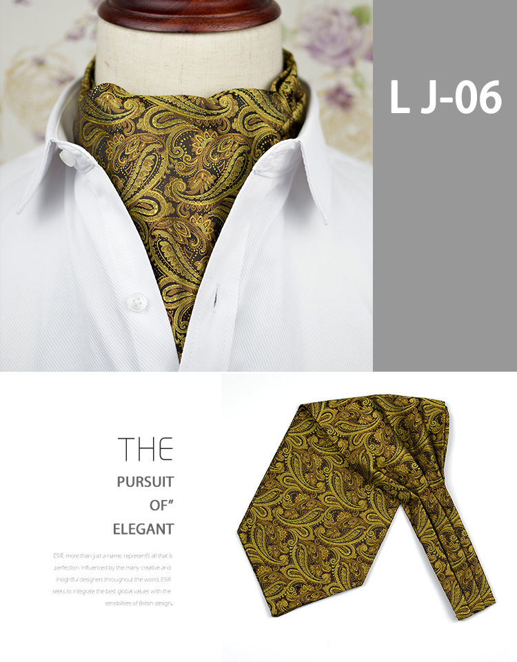 Sciarpa uomo jacquard paisley stile britannico per camicia_voghion.com