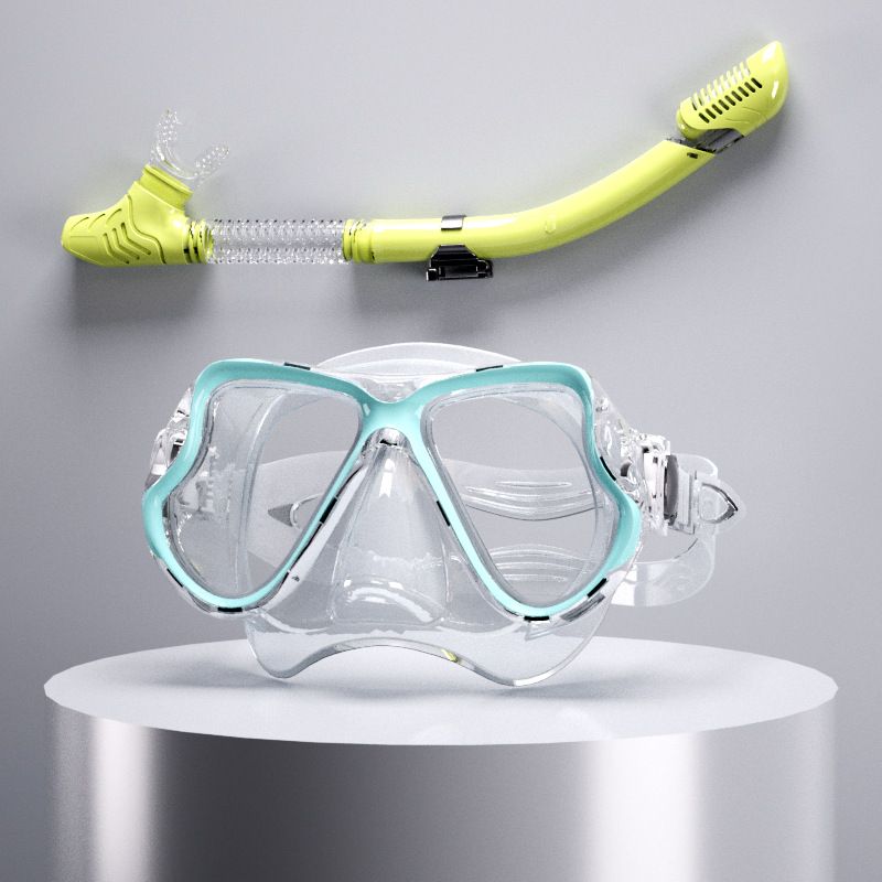 Snorkel nose protector A full dry diver set with snorkel mask_voghion.com