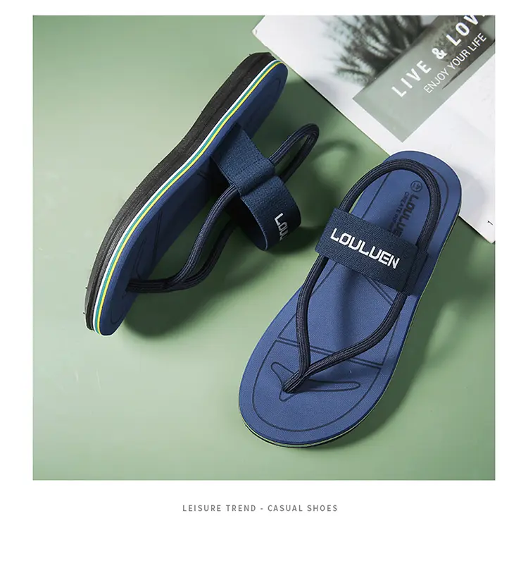 Men's Fashion Flip Flops Comfortable Beach Sandals For Summer_voghion.com