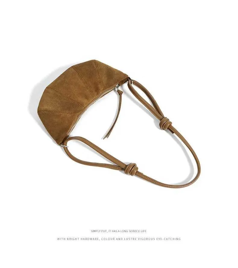 Borsa a spalla croissant da donna - elegante borsa crossbody_voghion.com