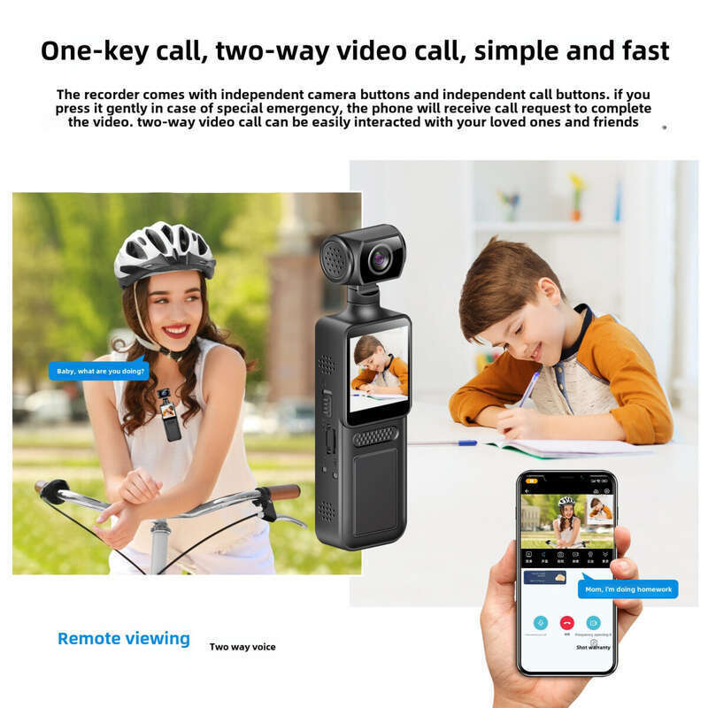 M13 One Click Call Monitoring Back Clip Sports Camera Handheld Video 4G Recorder Dongguan_voghion.com