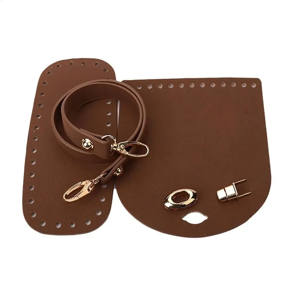 13-teiliges Set mit gewebten Schultergurten aus PU-Leder für die Unterseite von Handtaschen, für handgefertigte Taschen und Rucksäcke, Zubehör 240725_voghion.com