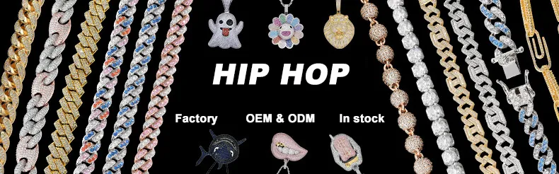 Zircone fibbia 10K 14K placcato oro 12mm Miami catena in acciaio inossidabile collana set uomo gioielli cubano link_voghion.com