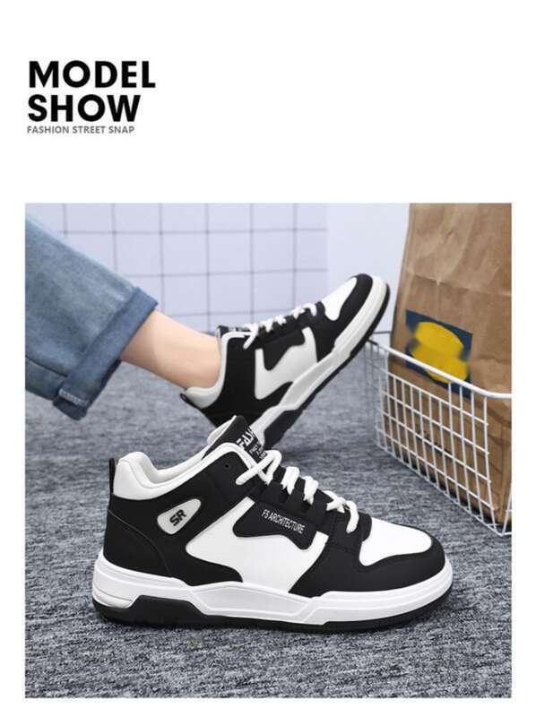 Breathable High Top Men's Casual Board Shoes Versatile Style_voghion.com