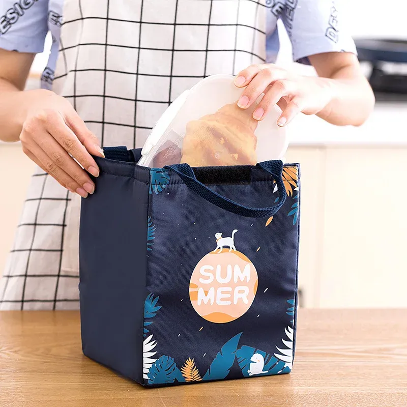 2024 Fashion Box Portable Insulated Canvas Thermal Food Picnic Tote Cooler Bag Lunch Bags For Women Kids_voghion.com
