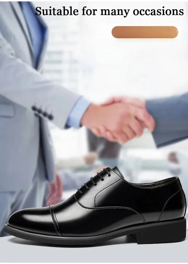 Größer werdende Schuhe für Männer, die größer werden, 6 cm, unsichtbare Einlegesohle für den täglichen Gebrauch, erhöhte Hochzeits-Oxfords für Herren_voghion.com