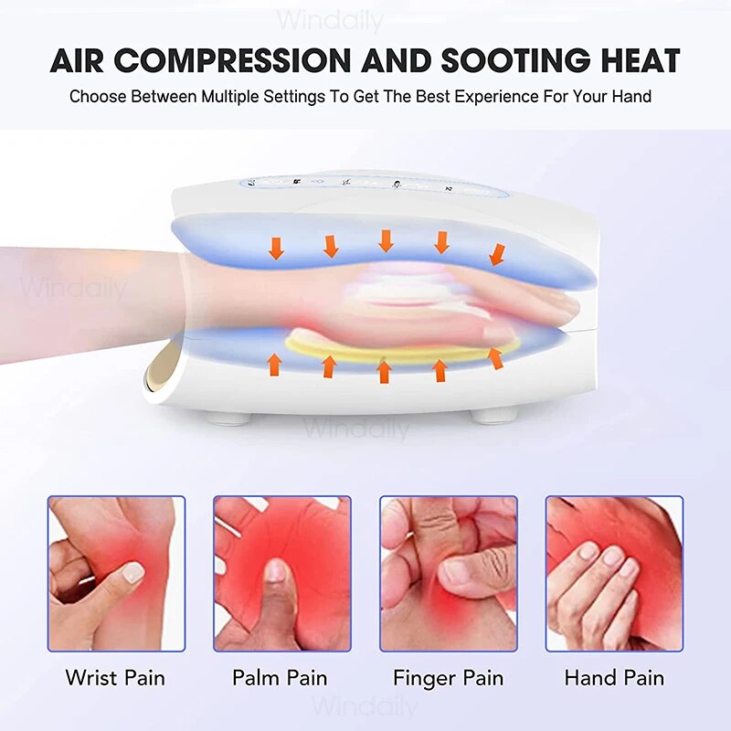 Beauty Care shop Massager Electric Hand Air Pressure Heat Compresses Heating Palm Finger Acupoint Massage Device For Pain Relie ing_voghion.com