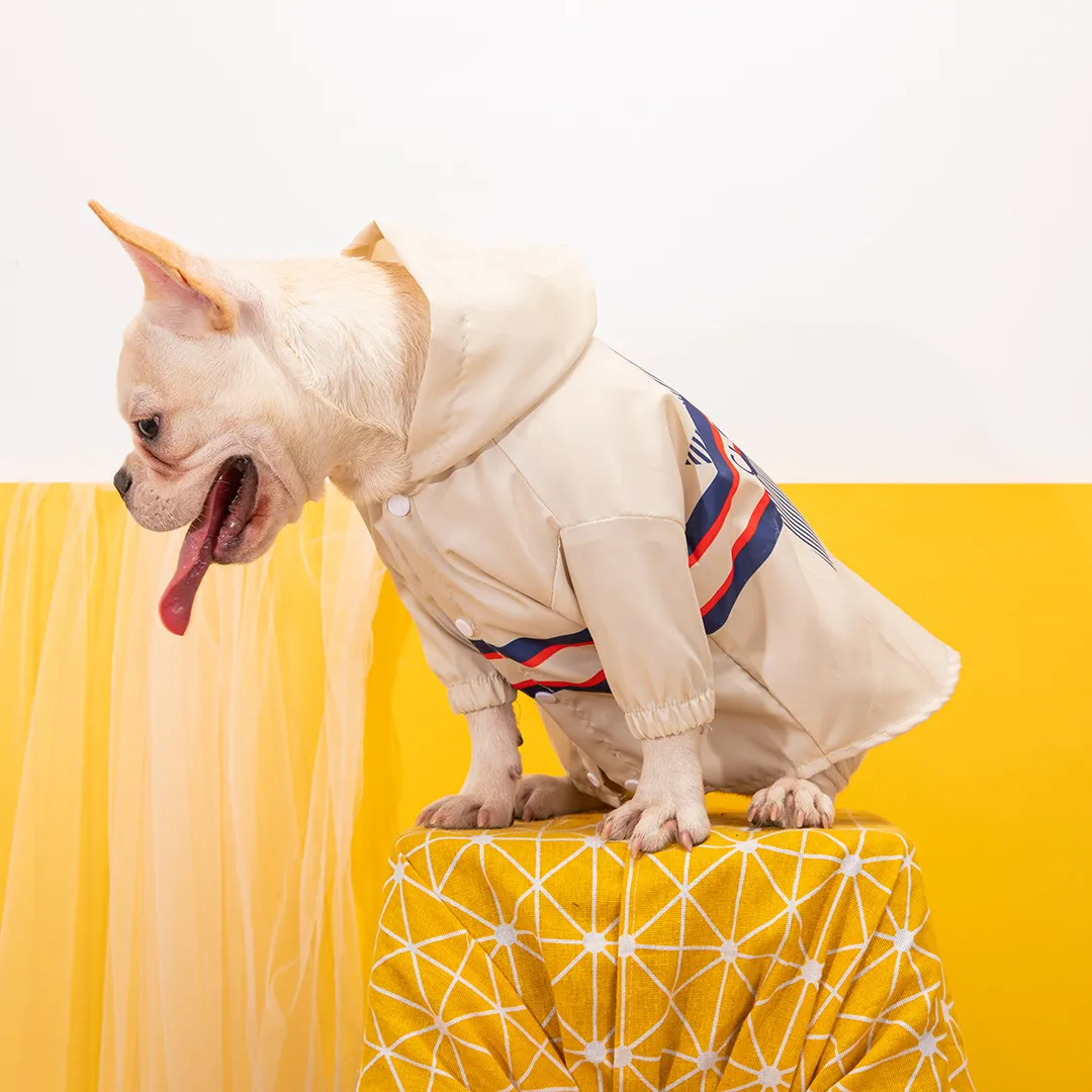 New Fashion Brand Dog Pet Designer Storm Protecție solară Coat Metodă Îmbrăcăminte cu ridicata_voghion.com